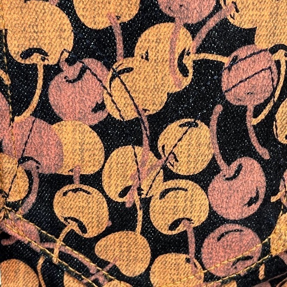 MOTHER The Looker NWT Cherry Pickin' Printed Low Rise Skinny Jeans Size 25 - Picture 12 of 16